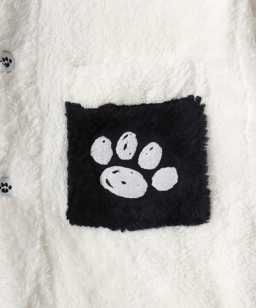 PEANUTS（ピーナッツ）の「PEANUTS SNOOPY（ピーナッツ スヌーピー）キャラクターなりきりボアフリースくるまろん（ガウン/バスローブ・レディース・オフホワイト・M-L）」の15枚目の写真