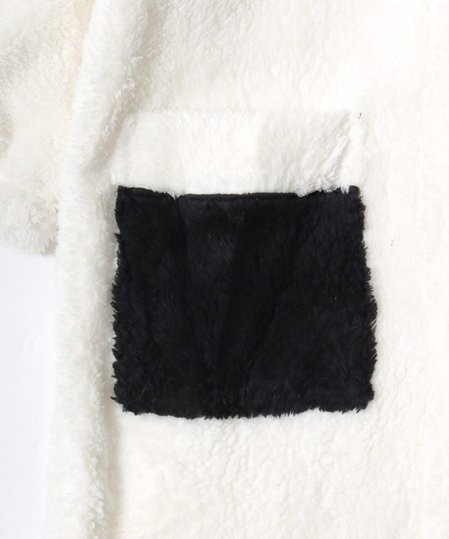 PEANUTS（ピーナッツ）の「PEANUTS SNOOPY（ピーナッツ スヌーピー）キャラクターなりきりボアフリースくるまろん（ガウン/バスローブ・レディース・オフホワイト・M-L）」の14枚目の写真