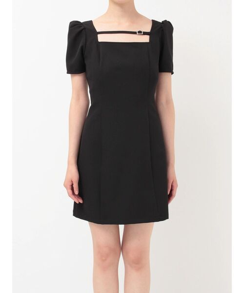 EATME（イートミー）の「パフスリーブレースアップミニワンピース（ワンピース・レディース・ピンク/オレンジ/ブラック・SMALL/MEDIUM）」の11枚目の写真