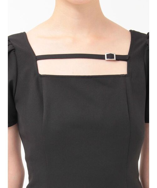 EATME（イートミー）の「パフスリーブレースアップミニワンピース（ワンピース・レディース・ピンク/オレンジ/ブラック・SMALL/MEDIUM）」の14枚目の写真