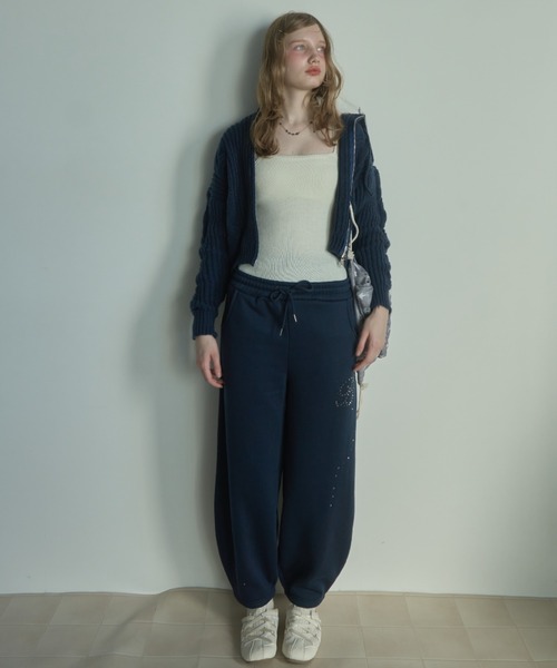 Birthday room（バースデイルーム）の「ケーブルニットダブルジップパーカー/Cable knit double zip hoodie（パーカー・レディース・グレー/アイボリー/ネイビー・FREE）」の19枚目の写真