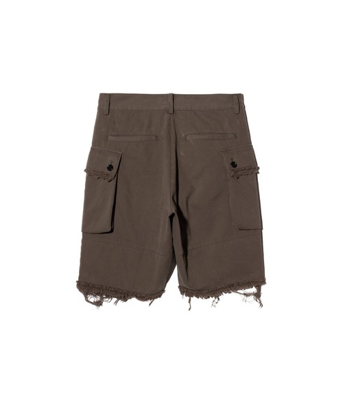 glamb（グラム）の「Crush Cargo Shorts / クラッシュカーゴショーツ（カーゴパンツ・メンズ・ブラック/カーキ・S/M/L）」の5枚目の写真