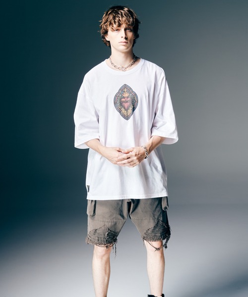 glamb（グラム）の「Crush Cargo Shorts / クラッシュカーゴショーツ（カーゴパンツ・メンズ・ブラック/カーキ・S/M/L）」の9枚目の写真