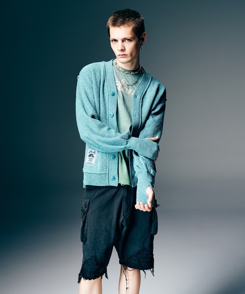 glamb（グラム）の「Crush Cargo Shorts / クラッシュカーゴショーツ（カーゴパンツ・メンズ・ブラック/カーキ・S/M/L）」の8枚目の写真