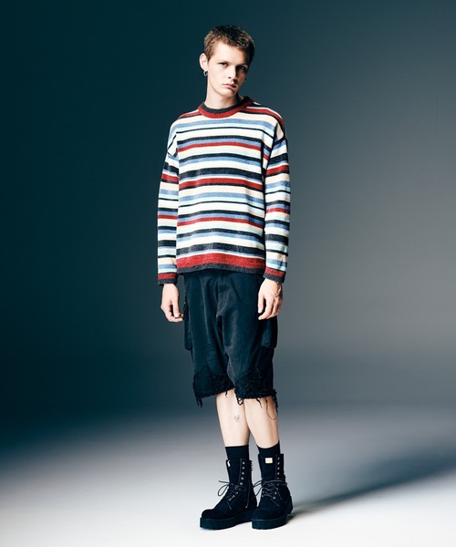 glamb（グラム）の「Crush Cargo Shorts / クラッシュカーゴショーツ（カーゴパンツ・メンズ・ブラック/カーキ・S/M/L）」の12枚目の写真