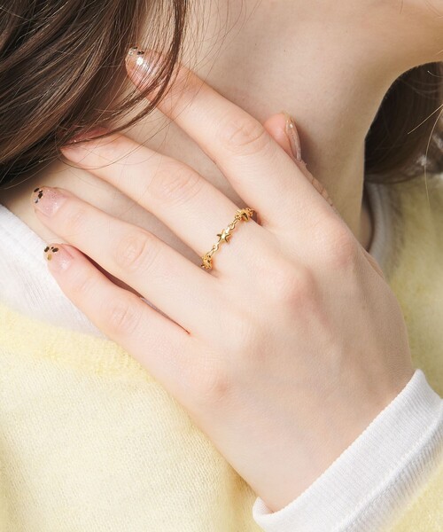 PHILIPPE AUDIBERT(フィリップ オーディベール)の「【別注】<PHILIPPE AUDIBERT>MAXTON リング GD(リング・レディース・ゴールド・FREE)」の3枚目の写真