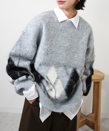 アーガイルニットPO