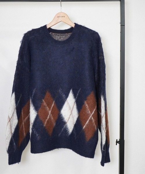 gossara（ゴサラ）の「アーガイルニットPO（ニット/セーター・レディース・グレー/ブラウン/ネイビー・FREE）」の17枚目の写真