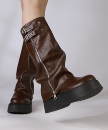 LibertyDoll（リバティードール）の「軽量厚底 カバーロングブーツ ヴィンテージ（ブーツ・レディース）」