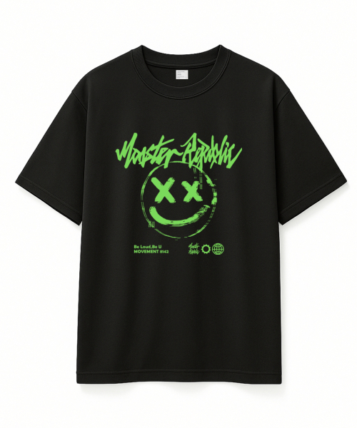 MONSTER REPUBLIC(モンスターリパブリック)の「スマイルパステルグリーンTシャツブラック_8142(Tシャツ/カットソー・レディース・その他・SMALL/MEDIUM/LARGE/X-LARGE)」の1枚目の写真