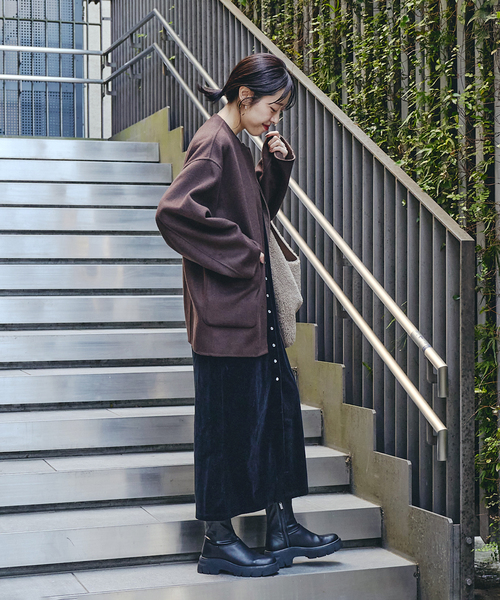 LE TALON（ルタロン）の「《WEB+高輪店限定/追加3》6cmボリュームソールフィットショートブーツ（ブーツ・レディース・ブラック系その他・LARGE/MEDIUM/SMALL/X-SMALL/X-LARGE）」の4枚目の写真