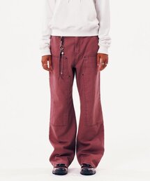 runningHIGH（ランニングハイ）の「ステッチポイントコットンカーペンターパンツ[ピンク]（その他パンツ）」