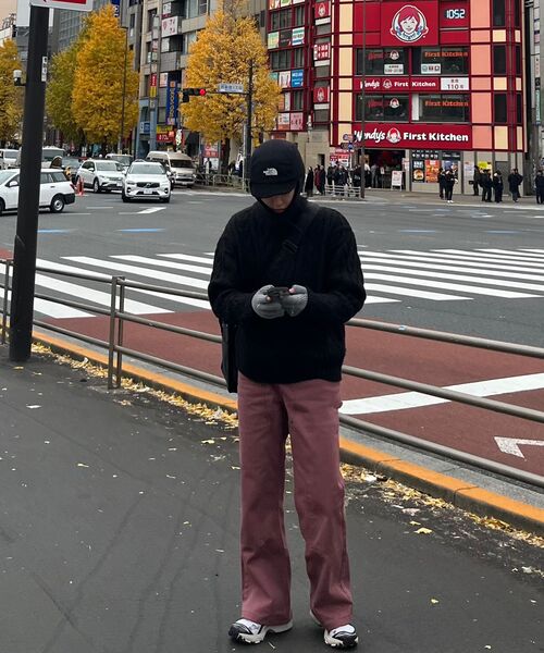 runningHIGH（ランニングハイ）の「ステッチポイントコットンカーペンターパンツ[ピンク]（その他パンツ・レディース・その他・MEDIUM/SMALL）」の6枚目の写真