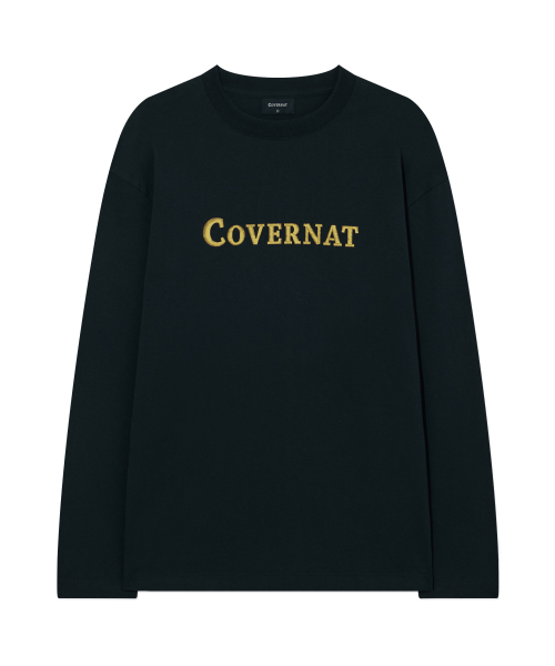 COVERNAT(カバーナット)の「ボールドロゴロングスリーブネイビー(Tシャツ/カットソー・レディース・その他・MEDIUM/LARGE/X-LARGE/SMALL)」の1枚目の写真