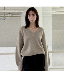 Cozy cloud v-neck knit_5 Colors