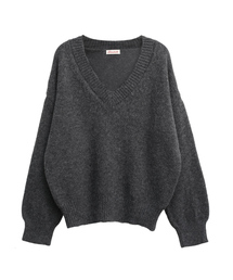 Cozy cloud v-neck knit_5 Colors