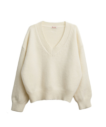 Cozy cloud v-neck knit_5 Colors