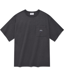 ウェイルロゴスラブTシャツチャコール