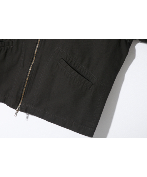 BASEMOMENT(ベースモーメント)の「プリーツダイングワークジャケットヴィンテージブラック(その他アウター・メンズ・その他・MEDIUM/LARGE)」の6枚目の写真