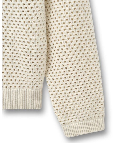 BESLOW（ビースロー）の「PUNCHING NET HOODED KNIT IVORY（ニット/セーター・メンズ・その他・SMALL/MEDIUM）」の9枚目の写真