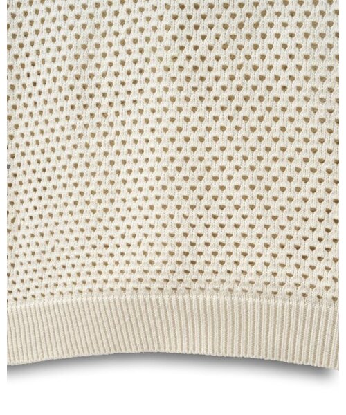 BESLOW（ビースロー）の「PUNCHING NET HOODED KNIT IVORY（ニット/セーター・メンズ・その他・SMALL/MEDIUM）」の8枚目の写真