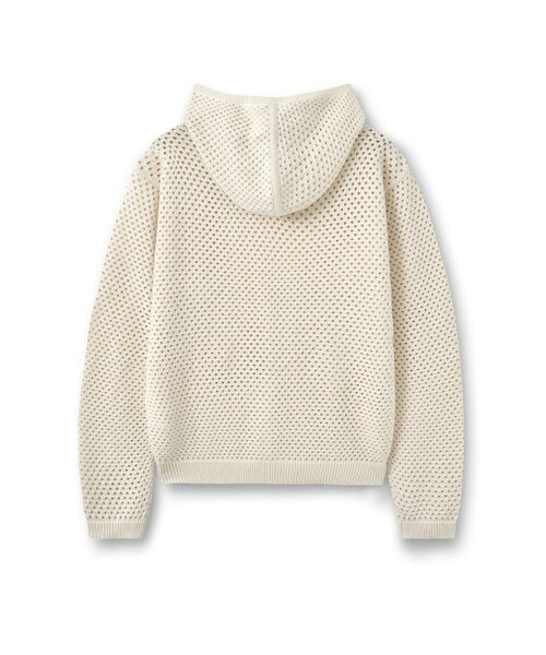 BESLOW（ビースロー）の「PUNCHING NET HOODED KNIT IVORY（ニット/セーター・メンズ・その他・SMALL/MEDIUM）」の5枚目の写真