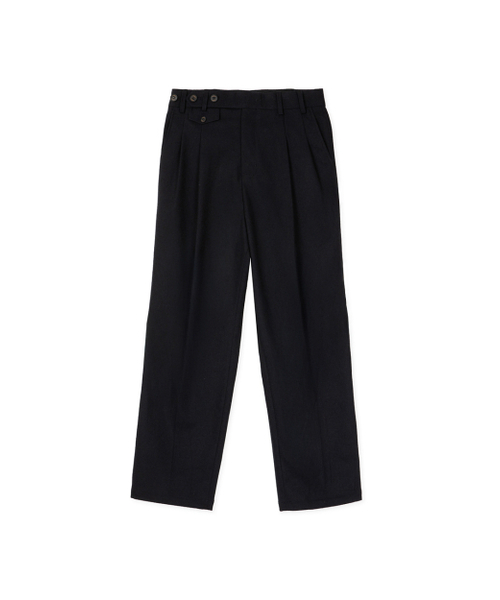 SYNQIA(シンキア)の「ボタンディテールグルカトラウザー ディープネイビー(スラックス・メンズ・その他・MEDIUM/LARGE/SMALL)」の1枚目の写真