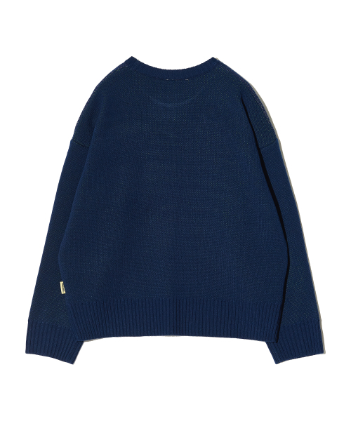 PIECEMAKER(ピースメーカー)の「DONKEY JACQUARD KNIT PULLOVER (NAVY)(ニット/セーター・レディース・その他・FREE)」の3枚目の写真