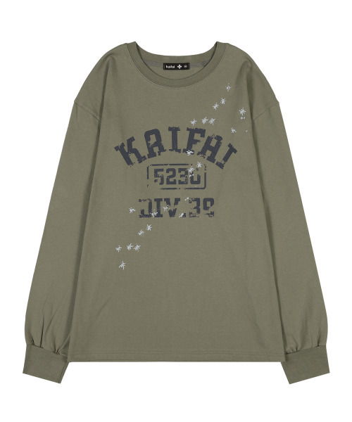 kaifai(カイファイ)の「スパイダー ロングスリーブ (カーキ) K25ZB167(Tシャツ/カットソー・レディース・その他・LARGE/MEDIUM)」の1枚目の写真