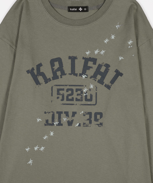 kaifai(カイファイ)の「スパイダー ロングスリーブ (カーキ) K25ZB167(Tシャツ/カットソー・レディース・その他・LARGE/MEDIUM)」の4枚目の写真