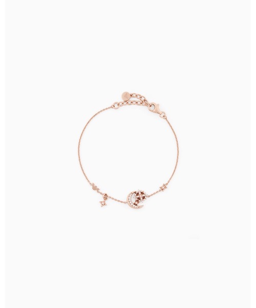 EMPORIO ARMANI（エンポリオアルマーニ）の「【エンポリオ アルマーニ】ステーションブレスレット スターリングシルバー ローズゴールドトーン（ブレスレット・レディース・その他1・FREE）」の2枚目の写真