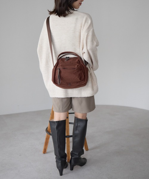 &MARKS(アンドマークス)の「N23【ナイロン】2WAYミニショルダーバッグ(ショルダーバッグ・レディース・ブラック/ベージュ/ブラウン・FREE)」の22枚目の写真