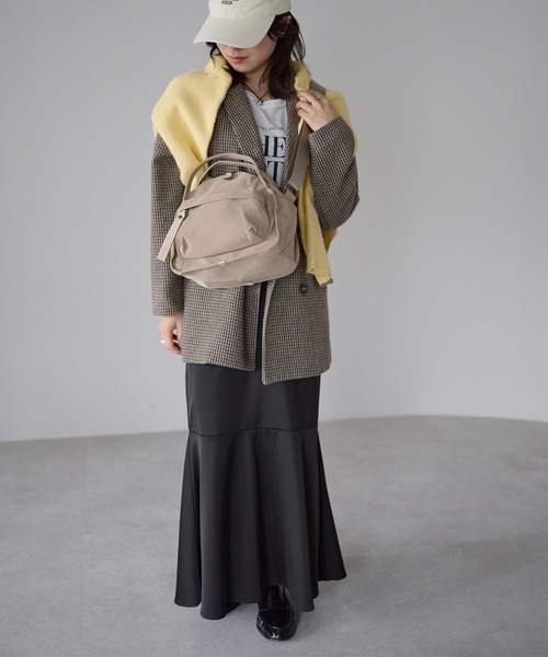 &MARKS(アンドマークス)の「N23【ナイロン】2WAYミニショルダーバッグ(ショルダーバッグ・レディース・ブラック/ベージュ/ブラウン・FREE)」の12枚目の写真