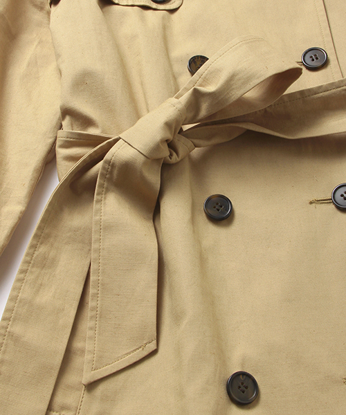 B:MING by BEAMS（ビーミングバイビームス）の「ビーミング by ビームス / ノーカラートレンチコート 16SS（トレンチコート・レディース・オリーブ/ベージュ・LARGE/MEDIUM/SMALL）」の17枚目の写真