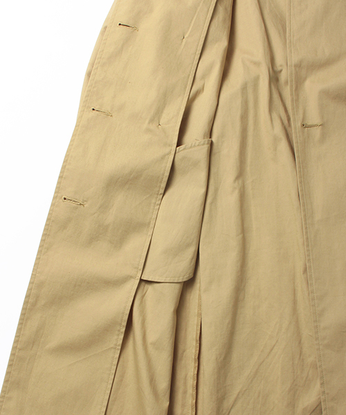 B:MING by BEAMS（ビーミングバイビームス）の「ビーミング by ビームス / ノーカラートレンチコート 16SS（トレンチコート・レディース・オリーブ/ベージュ・LARGE/MEDIUM/SMALL）」の13枚目の写真