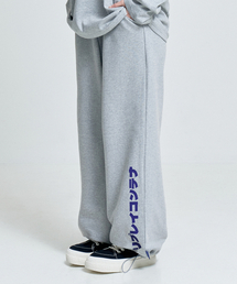 replaycontainer（リプレイコンテナ）の「wide sweat string pants (melange)（スウェットパンツ）」
