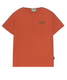 CODE I'M（コードアイエム）の「20 count single authentic logo embroidery regular fit boat neck unisex short sleeve t-shirt orange（Tシャツ/カットソー）」