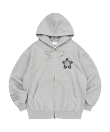 KENDA STAR HOOD ZIP-UP (MELANGE)