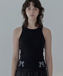 FAD（エフエーディー）の「Ribbon Sleeveless (Black)（Tシャツ/カットソー）」