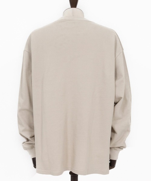 CAMBIO（カンビオ）の「mlt5520- KANOKO Sweat Long Sleeve Cut sew カットソー(PF-261-012)（Tシャツ/カットソー・メンズ・グレイッシュベージュ/スモーク/グリーン・M/L）」の22枚目の写真