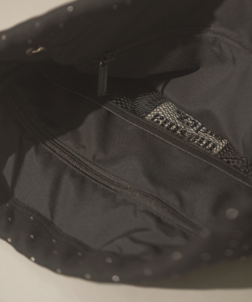 MASMARULEZ（マスマルールズ）の「[INT] Gym sack string bag _ Twilight black（バックパック/リュック・レディース・ブラック・FREE）」の8枚目の写真