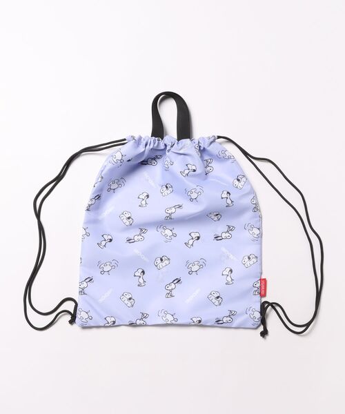 PEANUTS（ピーナッツ）の「PEANUTS SNOOPY（ピーナッツ スヌーピー）キャラクタープリントナップサック/リュックサック（バックパック/リュック・レディース・パープル/グレー/サックスブルー/ブラック/ピンク・FREE）」の4枚目の写真