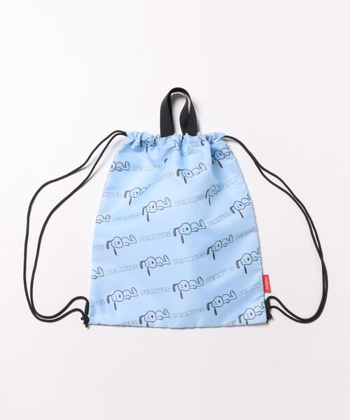 PEANUTS（ピーナッツ）の「PEANUTS SNOOPY（ピーナッツ スヌーピー）キャラクタープリントナップサック/リュックサック（バックパック/リュック・レディース・パープル/グレー/サックスブルー/ブラック/ピンク・FREE）」の3枚目の写真