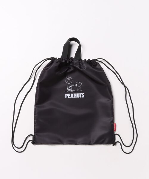 PEANUTS（ピーナッツ）の「PEANUTS SNOOPY（ピーナッツ スヌーピー）キャラクタープリントナップサック/リュックサック（バックパック/リュック・レディース・パープル/グレー/サックスブルー/ブラック/ピンク・FREE）」の2枚目の写真