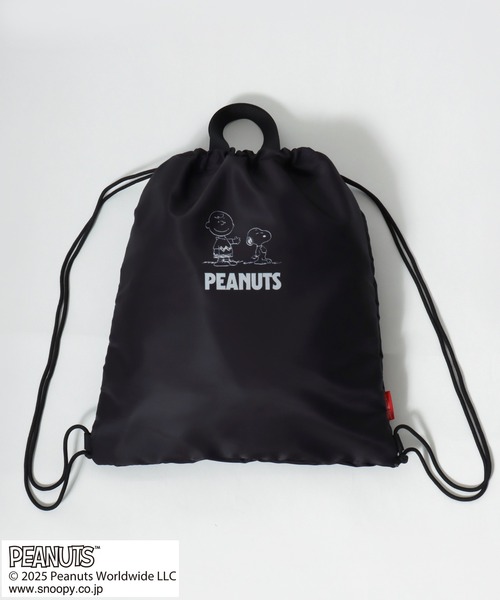 PEANUTS(ピーナッツ)の「PEANUTS SNOOPY(ピーナッツ スヌーピー)キャラクタープリントナップサック/リュックサック(バックパック/リュック・レディース・パープル/グレー/サックスブルー/ブラック/ピンク・FREE)」の14枚目の写真