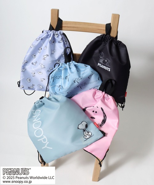 PEANUTS(ピーナッツ)の「PEANUTS SNOOPY(ピーナッツ スヌーピー)キャラクタープリントナップサック/リュックサック(バックパック/リュック・レディース・パープル/グレー/サックスブルー/ブラック/ピンク・FREE)」の13枚目の写真