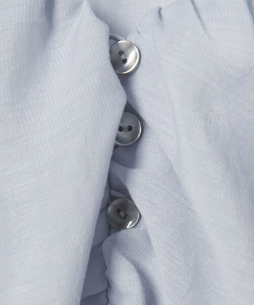 EMMEL REFINES(エメルリファインズ)の「<EMMEL REFINES>EM スパンボイル フリル ブラウス(シャツ/ブラウス・レディース・オフホワイト/ライトブルー/ライム・FREE)」の15枚目の写真