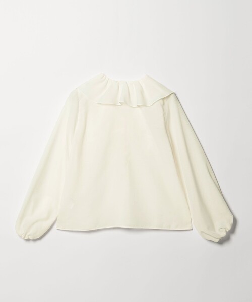 EMMEL REFINES(エメルリファインズ)の「<EMMEL REFINES>EM スパンボイル フリル ブラウス(シャツ/ブラウス・レディース・オフホワイト/ライトブルー/ライム・FREE)」の16枚目の写真