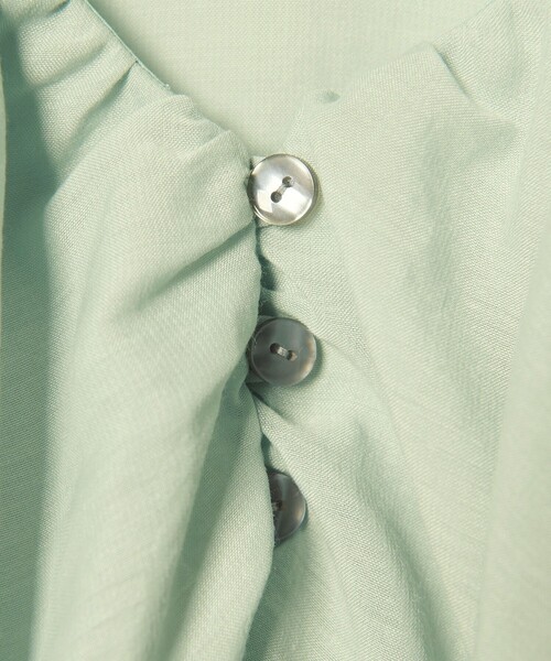 EMMEL REFINES(エメルリファインズ)の「<EMMEL REFINES>EM スパンボイル フリル ブラウス(シャツ/ブラウス・レディース・オフホワイト/ライトブルー/ライム・FREE)」の22枚目の写真