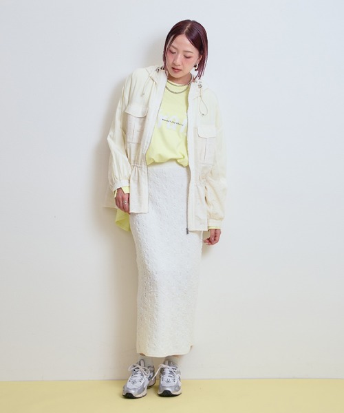 LHELBIE(レルビエ)の「レースワークブルゾン(ブルゾン・レディース・インディゴブルー/ブラック/アイボリー・M)」の12枚目の写真